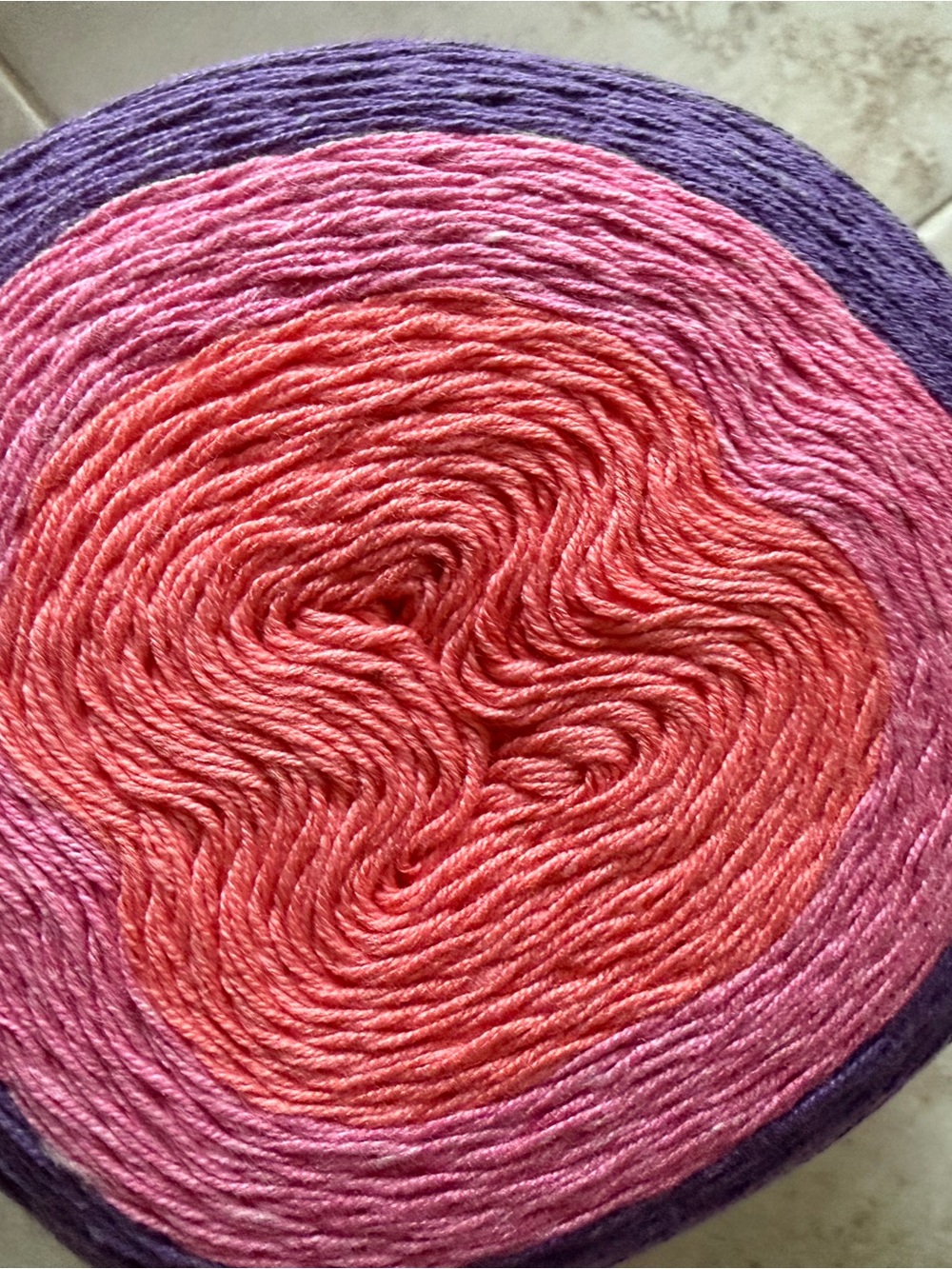 Red Heart It's a Wrap Lightweight Cotton-Acrylic Yarn - Purple/Pink - Drama